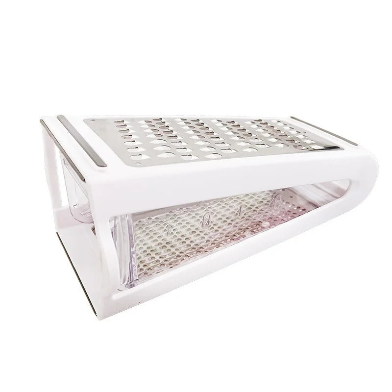 Double-sided Blades Cheese Vegetables Grater Carrot Cucumber Slicer Cutter Box Container Kitchenware Stainless Kitchen Tools