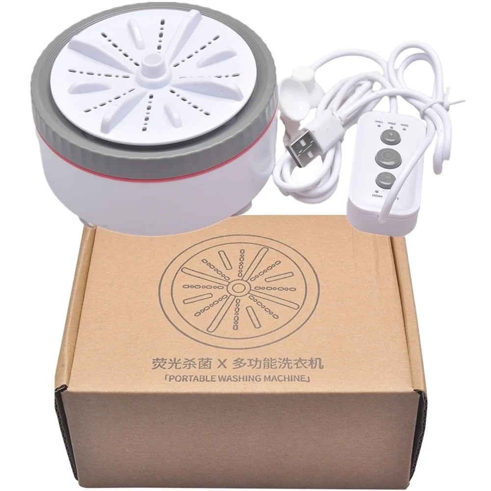 3 Gears Portable Mini Washing Machine Small USB Rotating Turbine Sock Washer Fruit Dishwasher For Baby Clothes Home Travel 미니세탁기