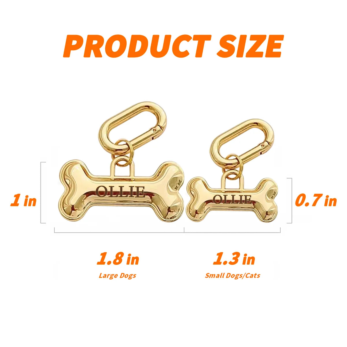 Memopaw Design Personalized Pet Dog Name Tag Copper Free Engraving Anti-lost Collars Tag for Dogs Cats Nameplate