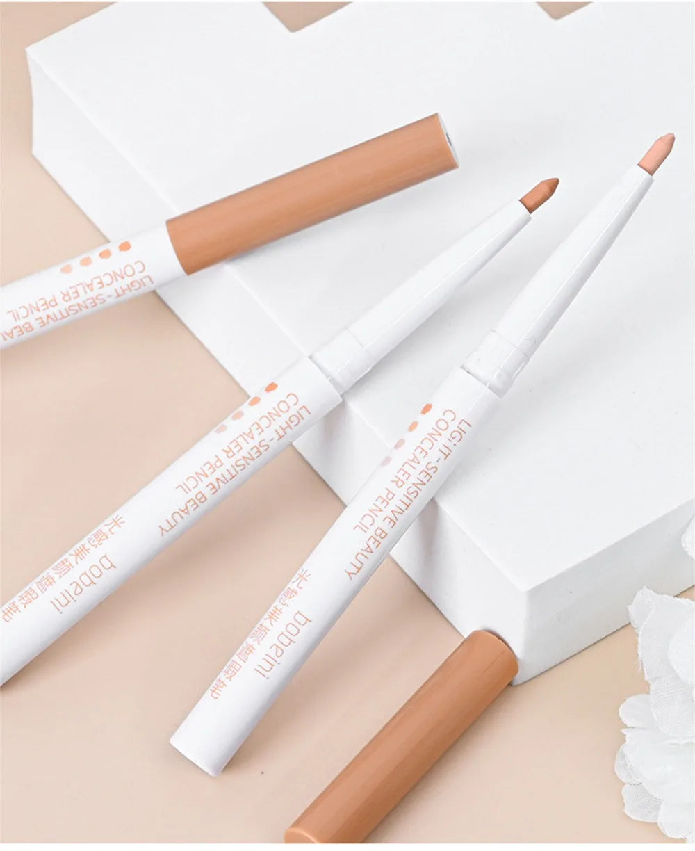 Concealer Eyebrow Pen Stick Natural Moisturizing Concealer Pencil Cover Spot Dark Circles Invisible Pores Waterproof Face Makeup