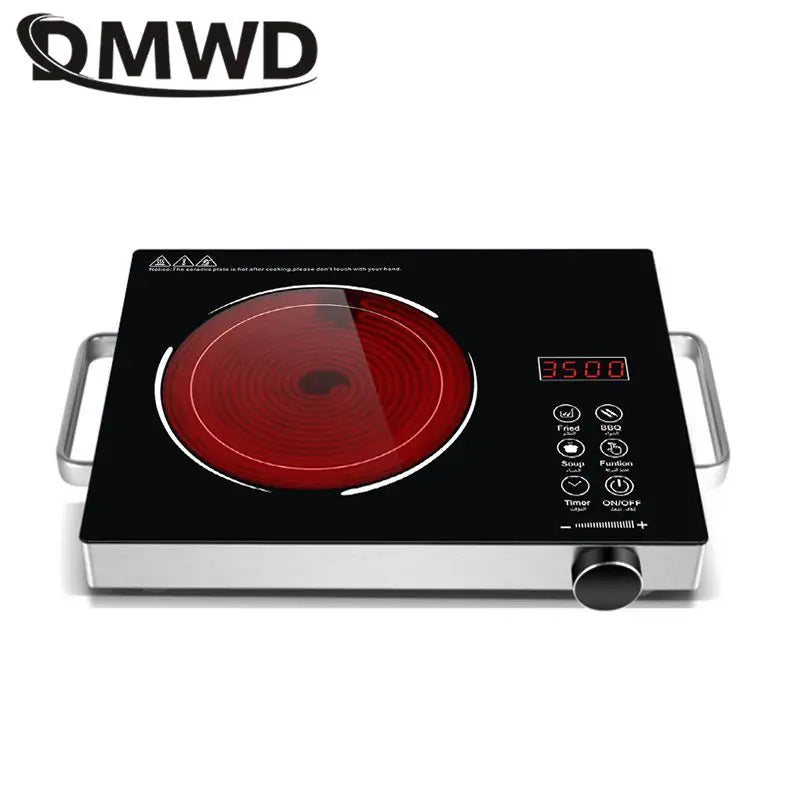 DMWD 110/220V 3500W Household Induction Cooker Electromagnetic Oven Waterproof Electric Stove Smart Touch Control Heating Plate