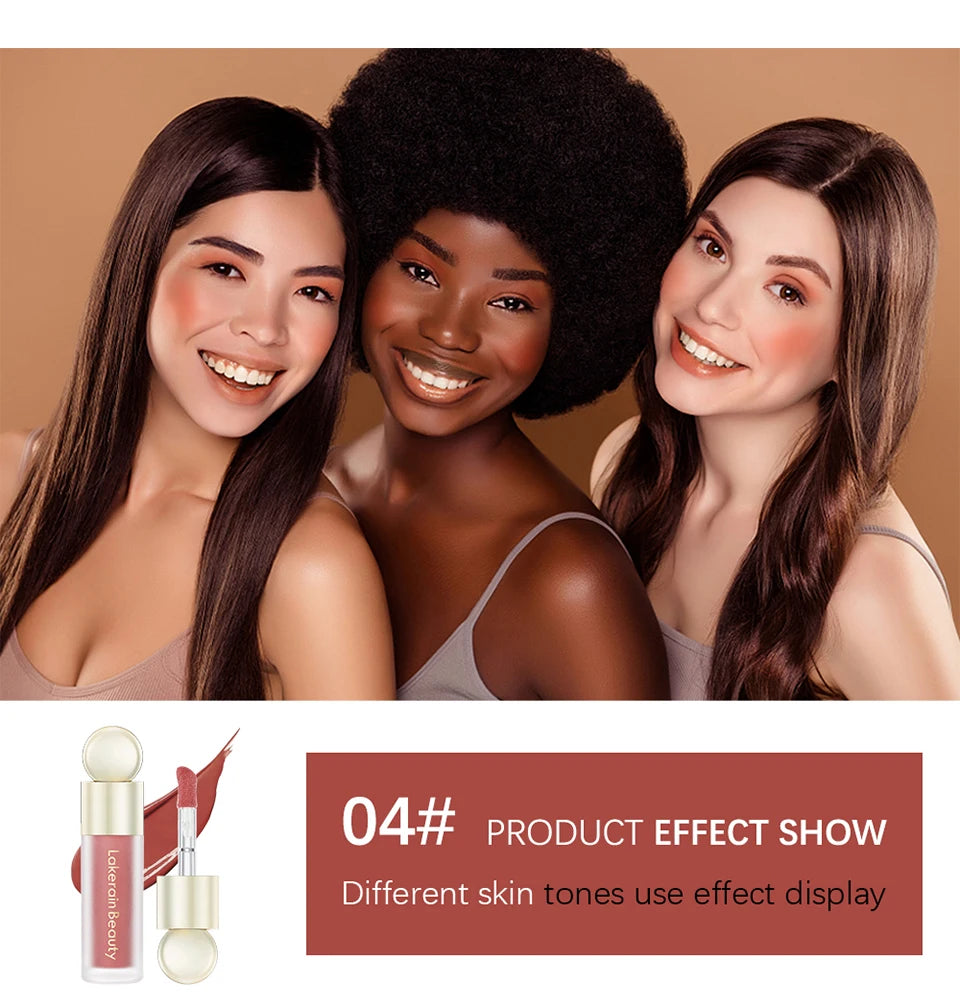 7.5ml Matte Liquid Blush Velvet Blusher Orange Peach Face Pigment Lasting Beauty Natural Cheek Tint Cream Waterproof Blush