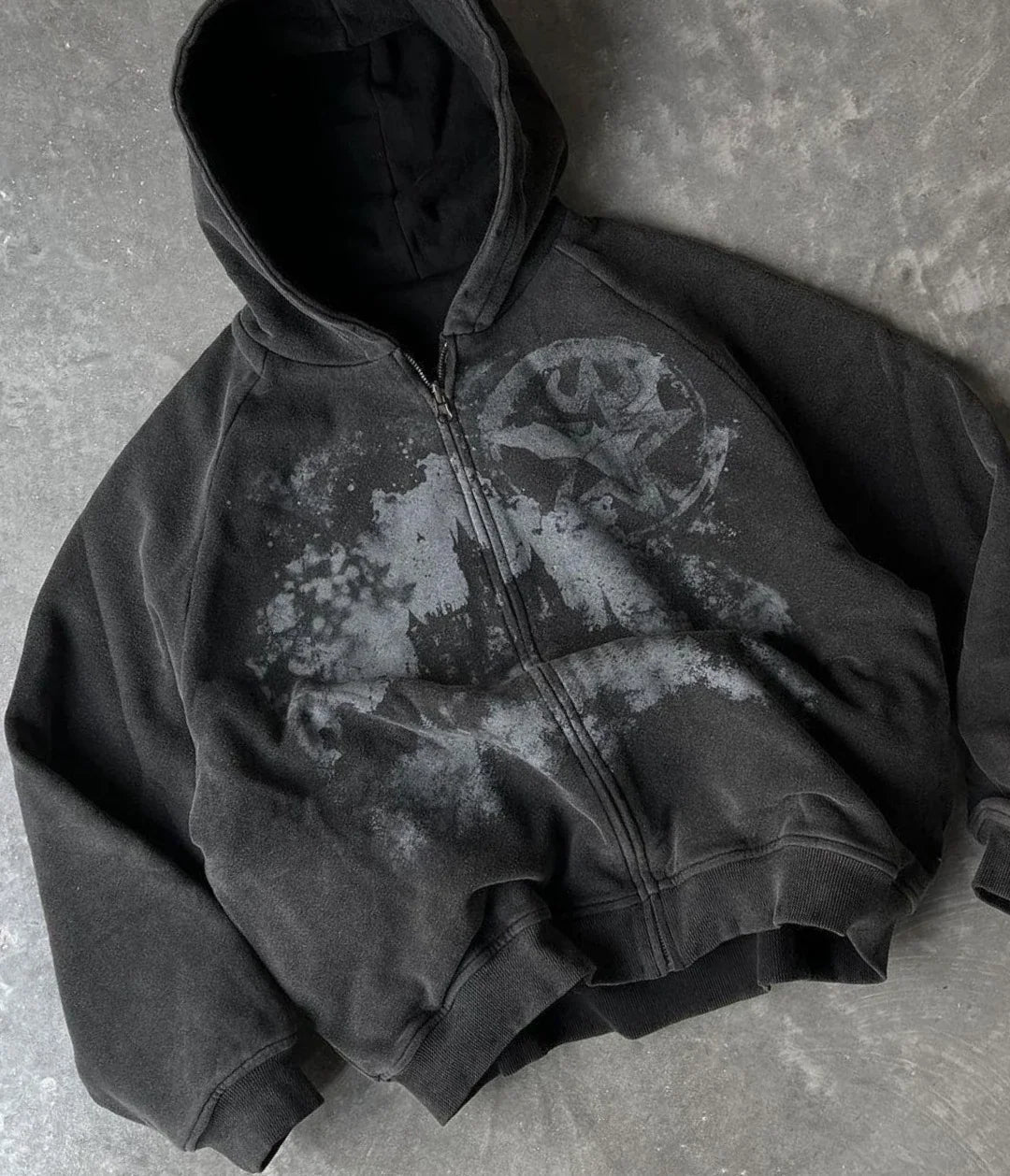 Y2k Hoodie Castle Print Pattern Zipper Hooded Sweatshirt for Men and Women New Gothic Harajuku Hip Hop Retro Streetwear Jacket