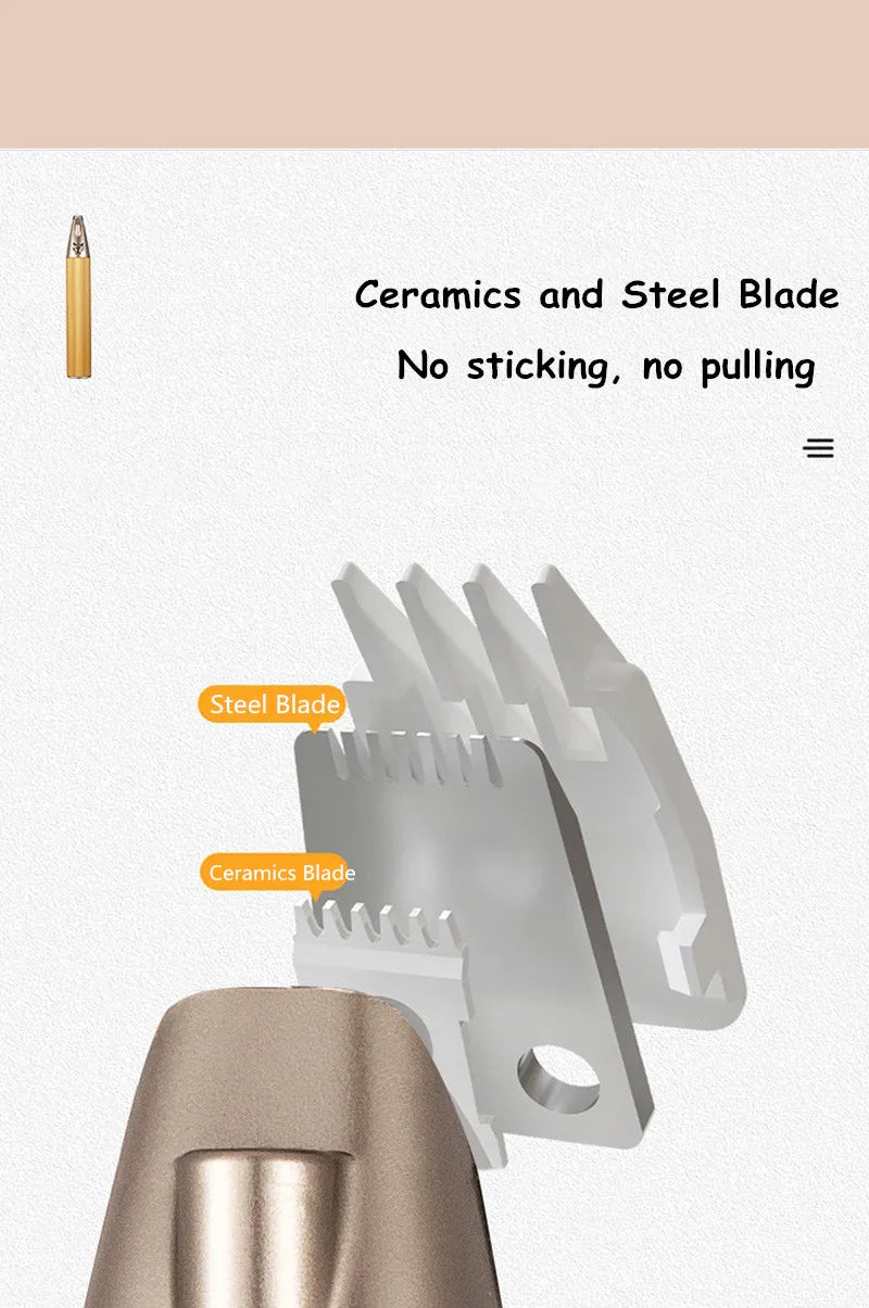 Aluminum Alloy Clipper Rechargeable Pet Foot Hair Trimmer For Dog/Cats Grooming and Care Electric Hair Cutting Machine 2 Colors