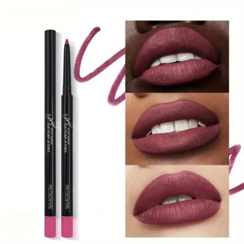 Lips Velvet Matte Lip Liner Pencil Waterproof Lasting Plump Lipstick Natural Lips Pencil Contour Line Makeup Lipliner Pen Gifts