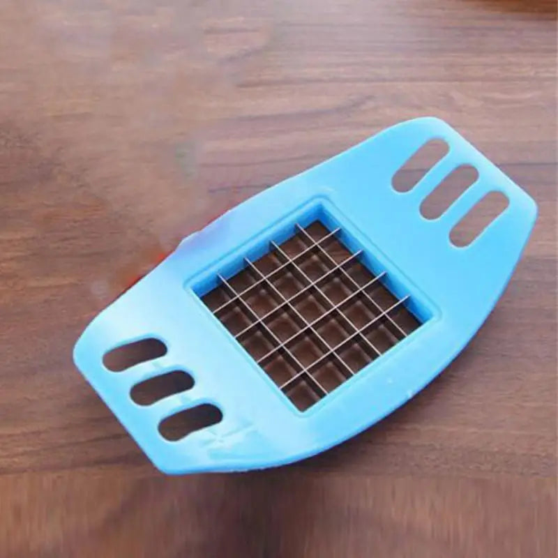 French Fries Cutter Easy To Clean Fruit Slicer Multi-function Vegetable Cutter Kitchenware Stainless Steel Abs 42g Potato Slicer