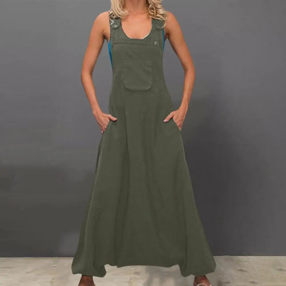 Summer Romper Harem Pants Summer Jumpsuit Special Chic Baggy Super Deep Crotch Summer Jumpsuit Daily Garment