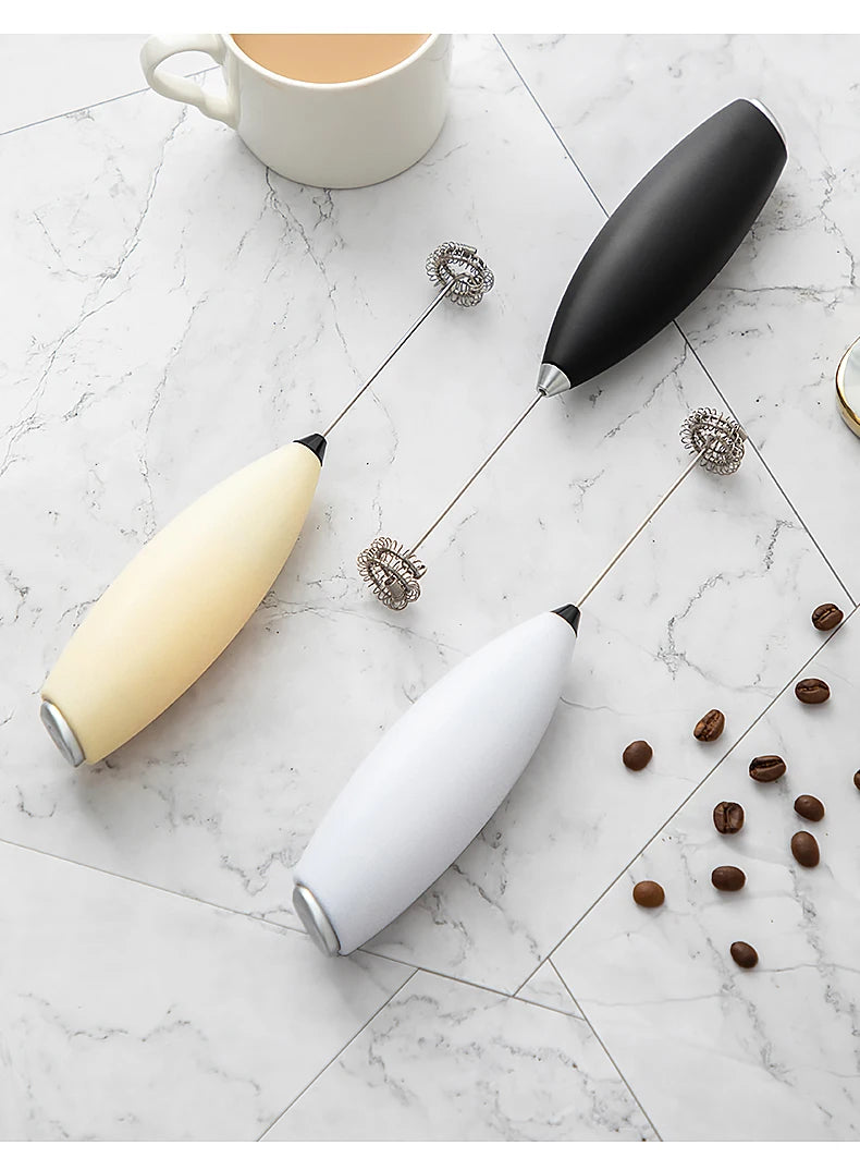 1PC Electric Egg Beater Milk Frother Wireless Handheld Coffee Cappuccino Frother Household Mini Whisk Mixer