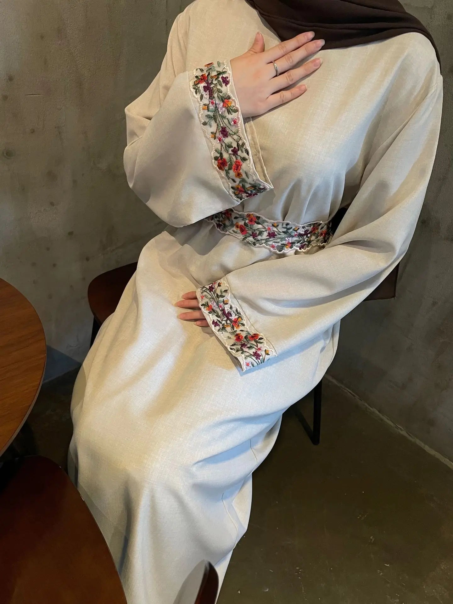 Modest Dress for Women Morocco Party Dubai Abayas Kaftan Islam Vestidos Arab Muslim Robe Embroidery Dresses Jalabiya Ramadan