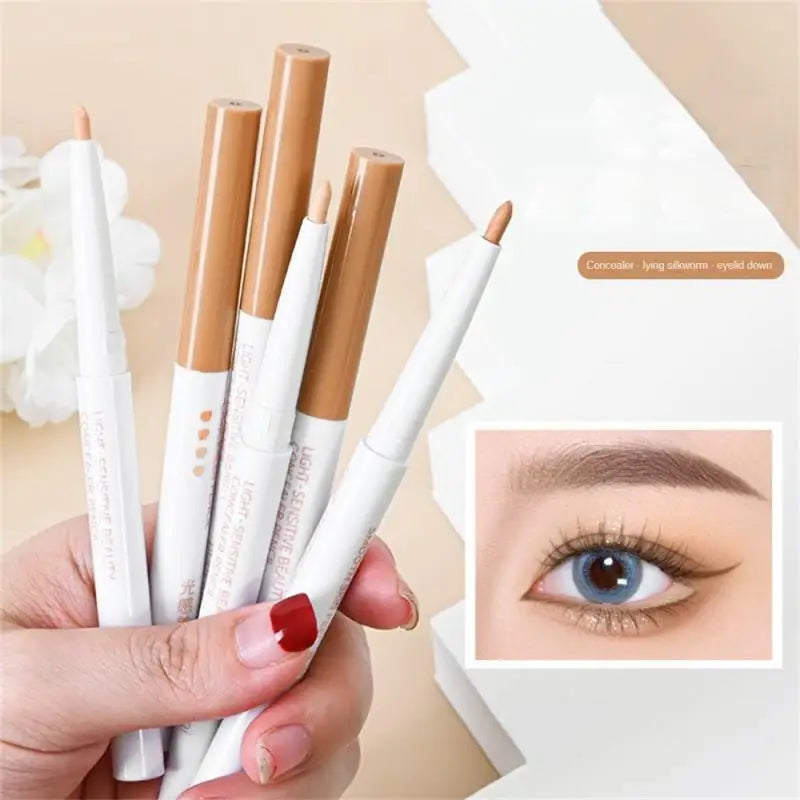 Concealer Eyebrow Pen Stick Natural Moisturizing Concealer Pencil Cover Spot Dark Circles Invisible Pores Waterproof Face Makeup