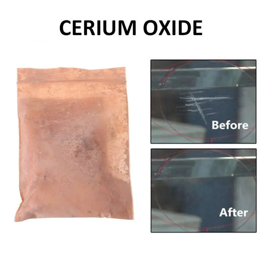 50g/30g Glass Polish Cerium Oxide Powder Car Window Polishing Mirrors Powder Powder Glass Remove Composite Rare Repair Tool