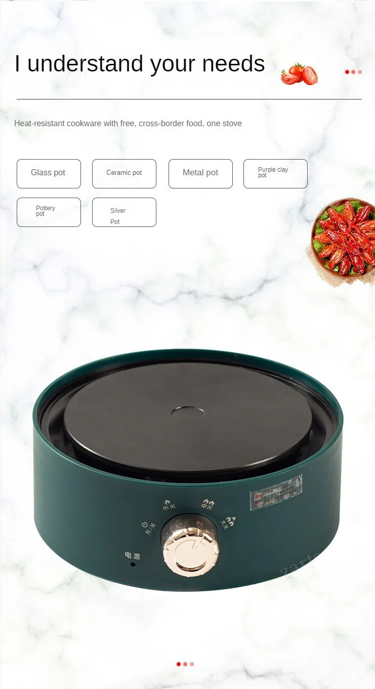 Round Electric Magnetic Induction Cooker Burner Commercial Hot Pot Heating Stove Plate Heater Furnace Stove for Cooking