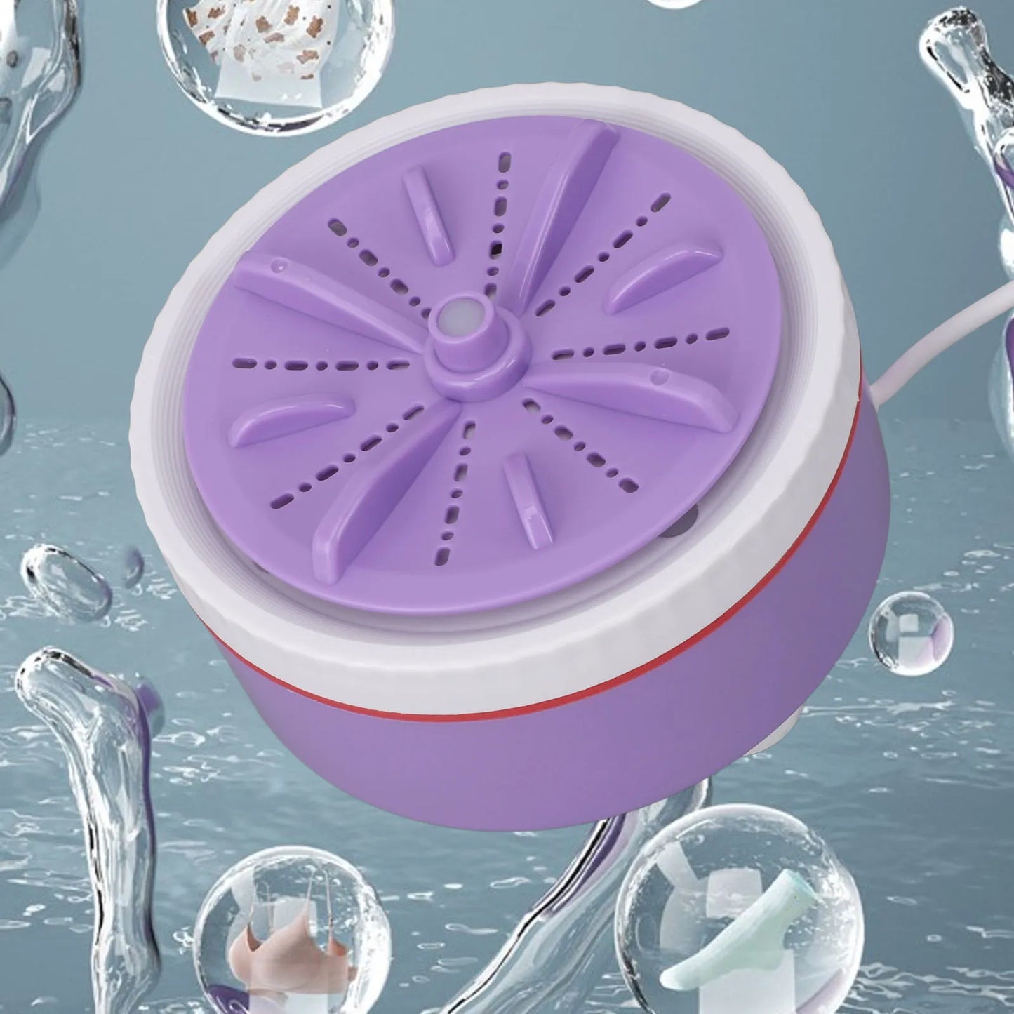 Mini Washing Machine 24W Mini Turbo Washing Machine Automatic Timed USB Powered Multifunction 5V 2A Speed Adjustable for Home