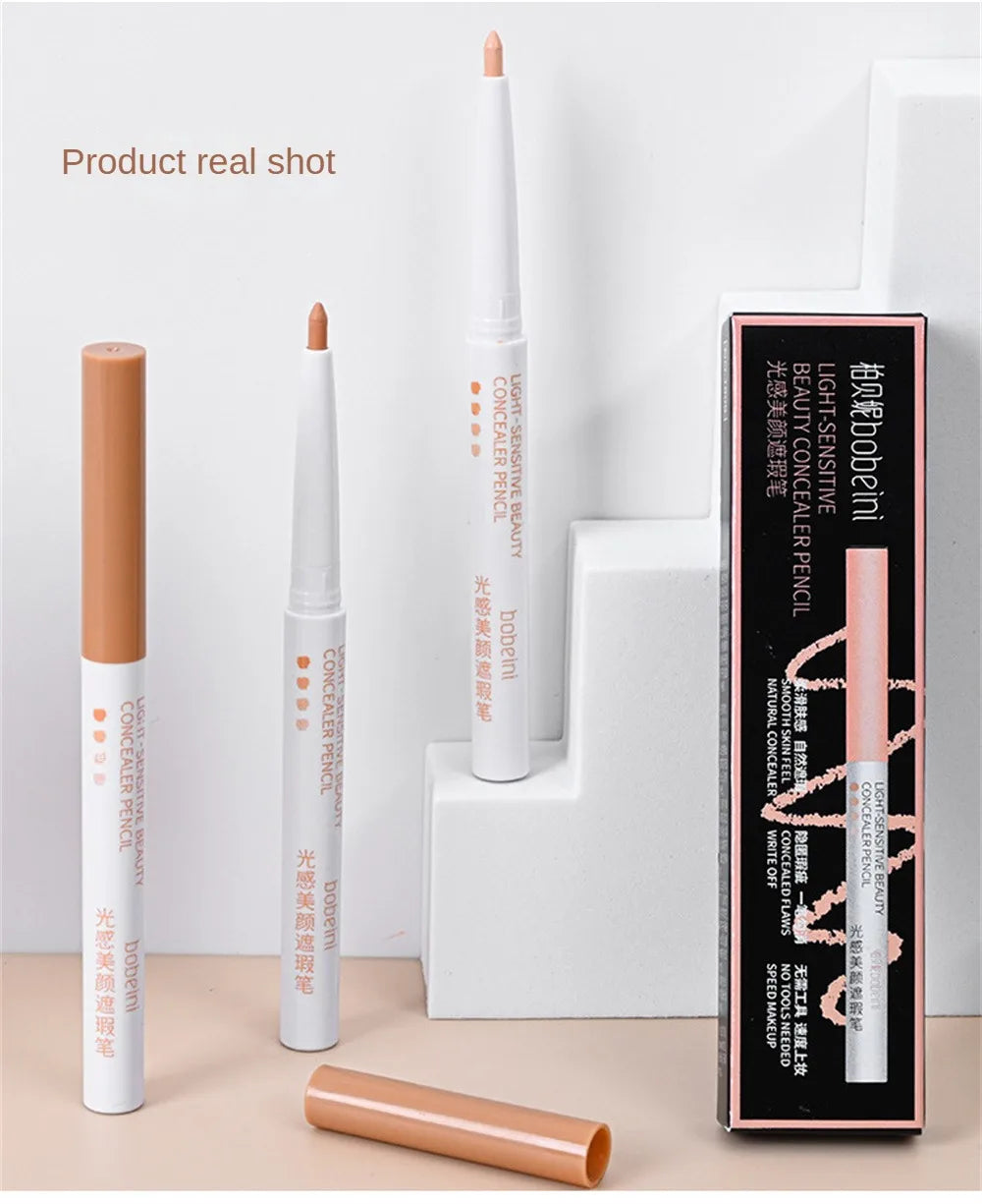 Concealer Eyebrow Pen Stick Natural Moisturizing Concealer Pencil Cover Spot Dark Circles Invisible Pores Waterproof Face Makeup