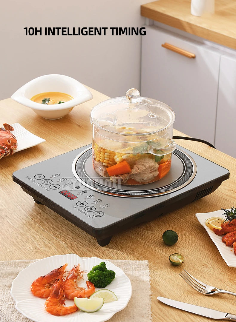 2200W Commercial Induction Cooker Household Multi-Functional Energy Saving Induction Cooker