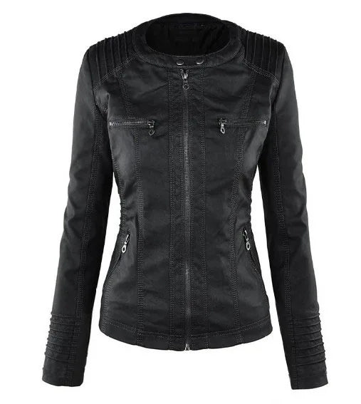 Women's Faux Leather Jacket