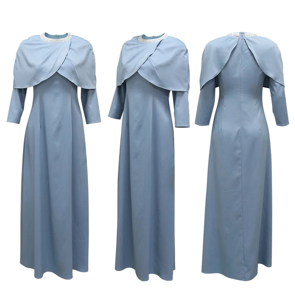 Eid Muslim Abaya for Women Party Dresses Jalabiya Dubai Abayas Kaftan Islam Modest Vestidos Ramadan Morocco Arab Long Robe