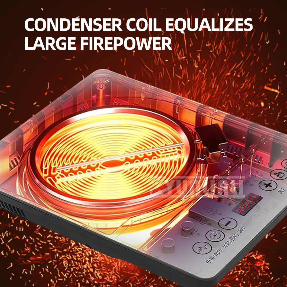 2200W Commercial Induction Cooker Household Multi-Functional Energy Saving Induction Cooker