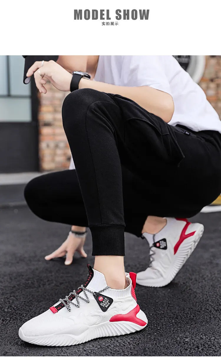 2022 Men Sneakers New Style Breathable Lace Up Men Mesh Shoes Fashion Casual No-slip Vulcanize Shoes Men Tenis Masculino