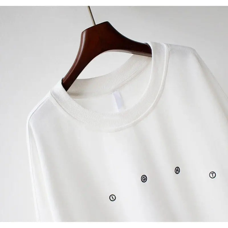 Y2k Sweatshirt For Women Short Embroidery Spring Autumn New Loose Korean Fashion Long Sleeve Drawstring Pullover Top Woman