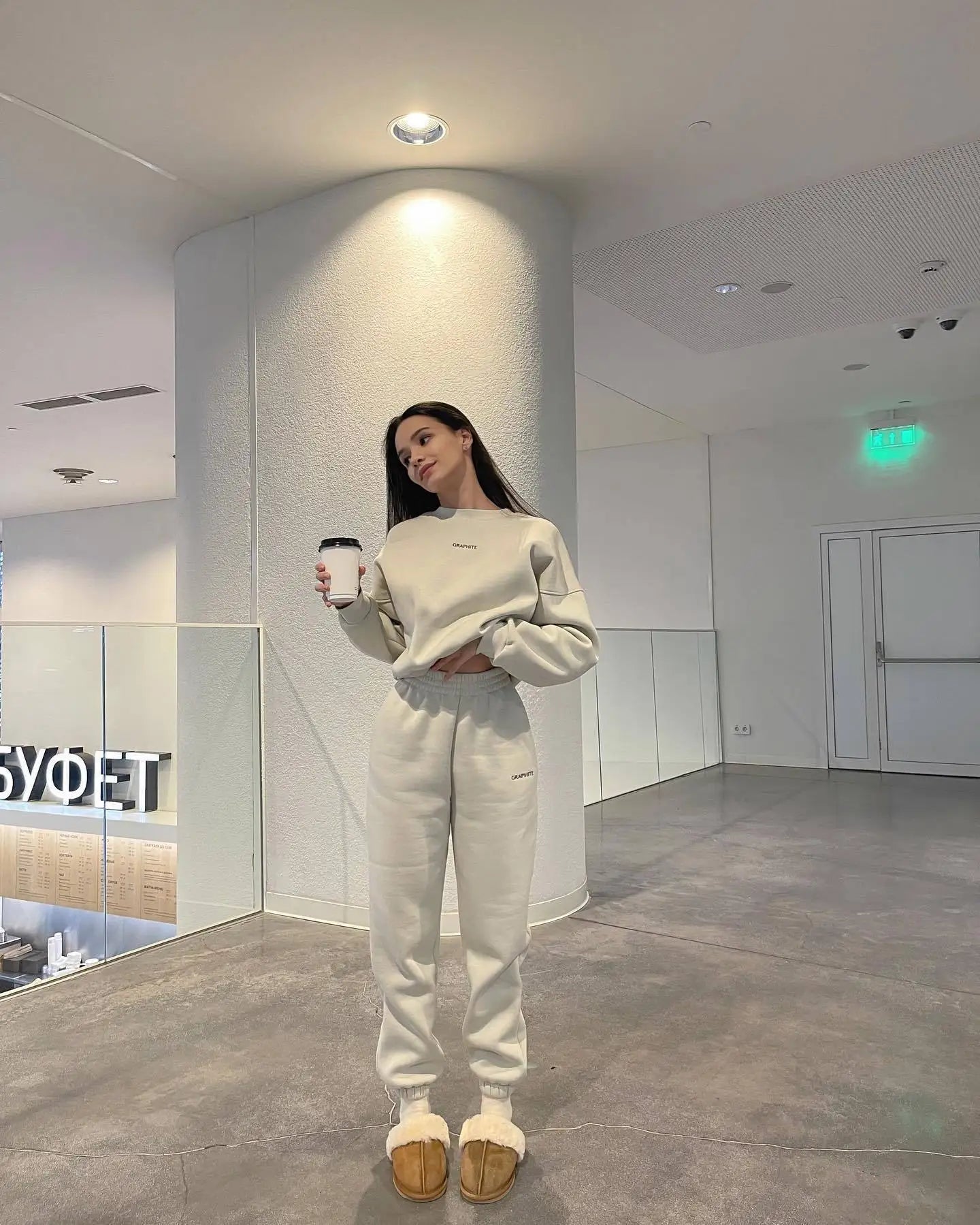 Autumn And Winter New Casual Sports Women's Suit Fashion Solid Color Simple Warm Pants Hoodie Female 2 Piece Set 2024