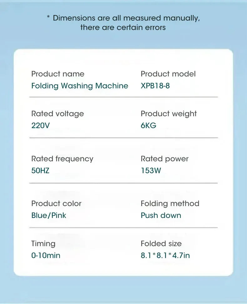 Folding Washing Machine For Clothes With Dryer Bucket Washing For Socks Underwear Mini Washing Machine With Drying Centrifuge