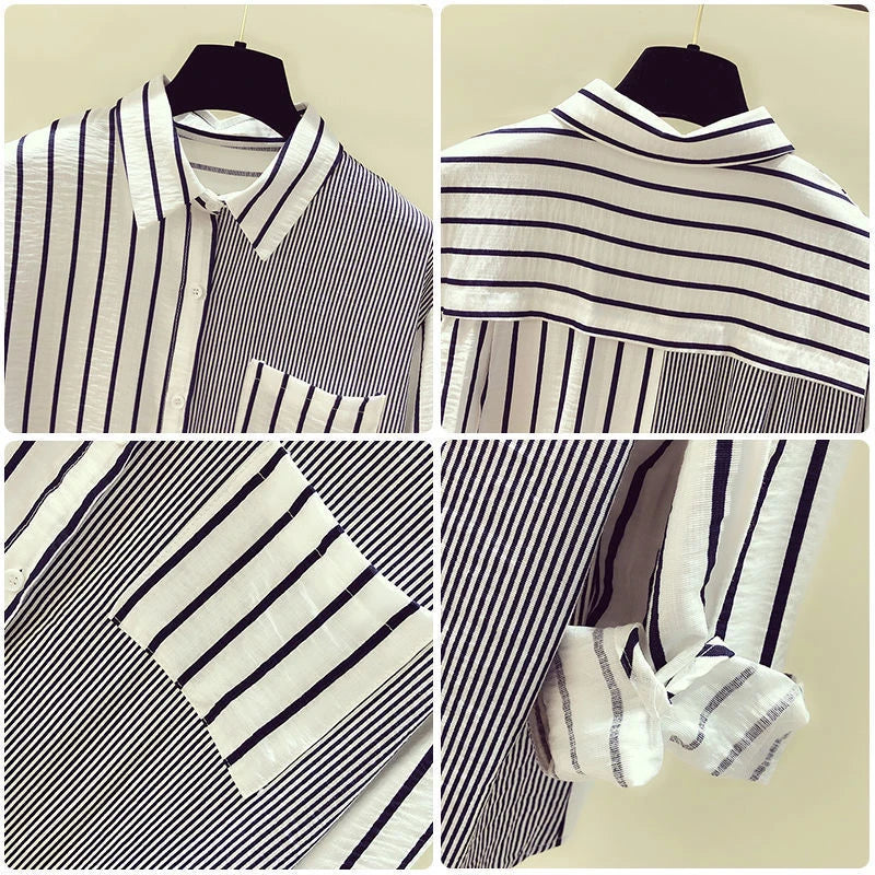 Women's Simple Casual Asymmetrical Oversized Cotton Button Up Long Sleeve Tunic Shirts Solid Streetwear Top Blouse Blusas Mujer