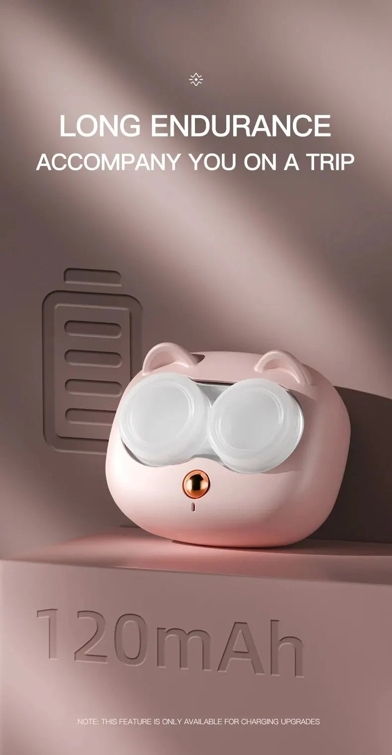 Portable Contact Lens Cleaner High Frequency Vibration Contact Lens Cleaning Case Beauty Pupil Storage Cleaning Container Tools