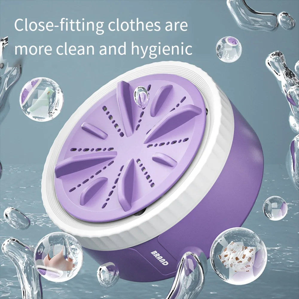 3 Gears Portable Mini Washing Machine Small USB Rotating Turbine Sock Washer Fruit Dishwasher For Baby Clothes Home Travel 미니세탁기