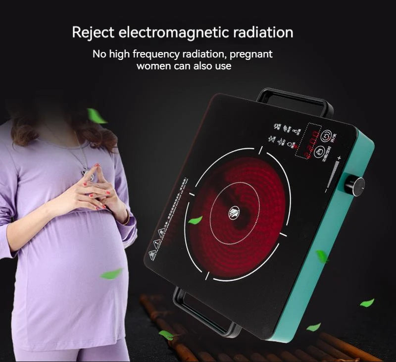 Household Electric Ceramic Stove Touch-type Commercial High-power 2200W Induction Cooker Light Wave Hot Pot Does Not Pick Pot