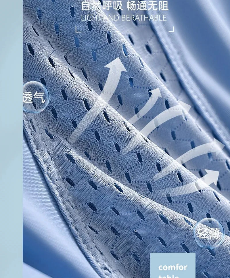 1pc Mens Boxers Shorts Ice Silk Men Panties Seamless Sexy Underwear Man Underpants Panties Male Antibacterial Breathable Briefs