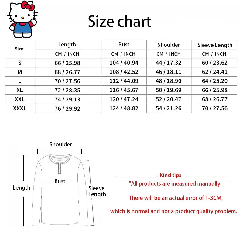 Sanrio Anime Cute Printed Hoodies Women Cartoon Hello Kitty Y2k Korean Students Loose Sweatshirt Fashion Sweet Cardigan Clothing