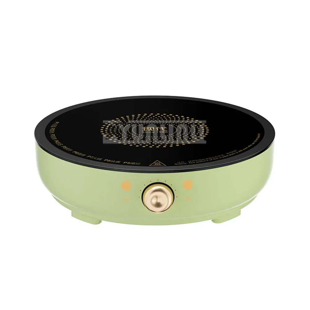 Portable Electric Induction Cooker 2000W Round Electromagnetic Oven Household Tea Boiling Stove