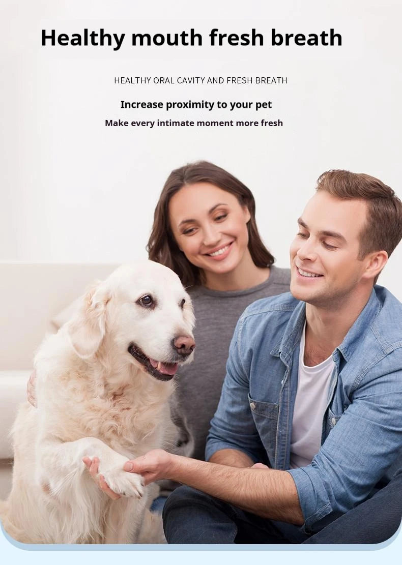 Pet Toothbrush Pen Teeth Cleaning Tool Fresh Breath Pet Toothbrush Toothpaste All-in-One Teeth Cleaning for Dogs and Cats