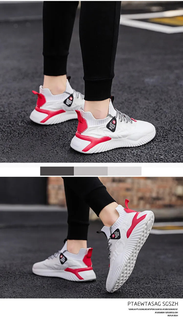 2022 Men Sneakers New Style Breathable Lace Up Men Mesh Shoes Fashion Casual No-slip Vulcanize Shoes Men Tenis Masculino