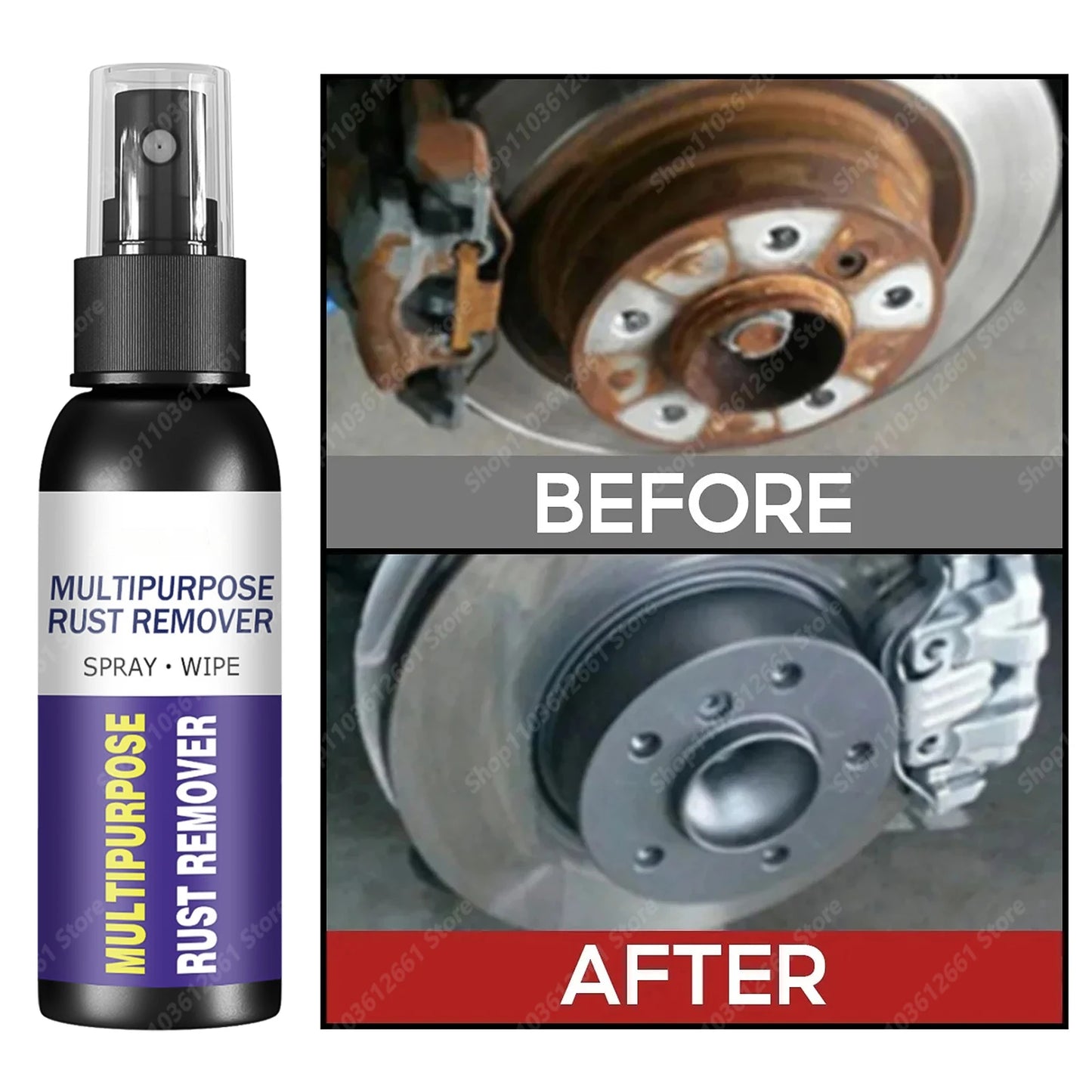 Car Rust Remover Auto Parts Maintenance Cleaner Remove Rust Spray Rapid Derusting Prevent Corrosion