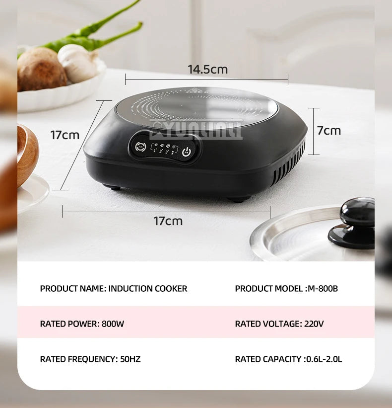 Household Electric Pottery Stove Mini Induction Cooker Multifunctional Circular Induction Cooker
