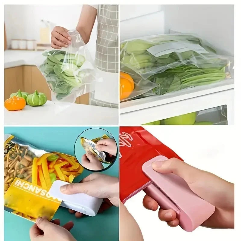 1PC Mini Sealing Machine Small Household Plastic Sealing Machine Portable Hand Pressure Plastic Bag Sealing Machine