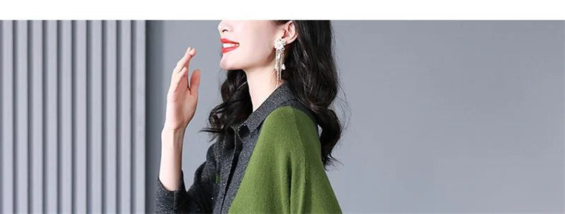 Self Made Knitted Two-piece Set for Women's 2024 Spring Clothing Set Socialite Temperament Wide Leg Pants Sweater Set Commuting