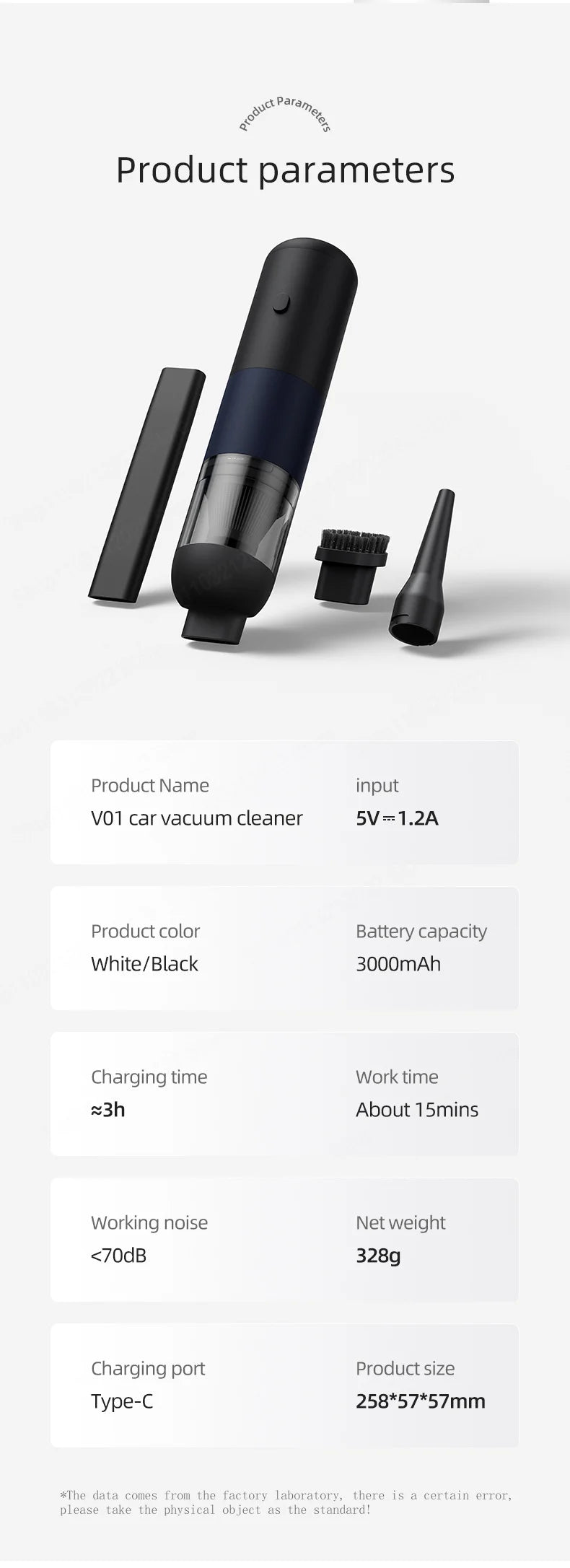 Xiaomi MIJIA 39800PA Wireless Car Vacuum Cleaner 3 in1 Automobile Vacuum Clean Portable Vacuum Cleaner Handheld Dust Catcher