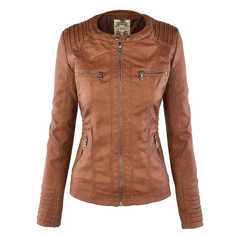 Women's Faux Leather Jacket