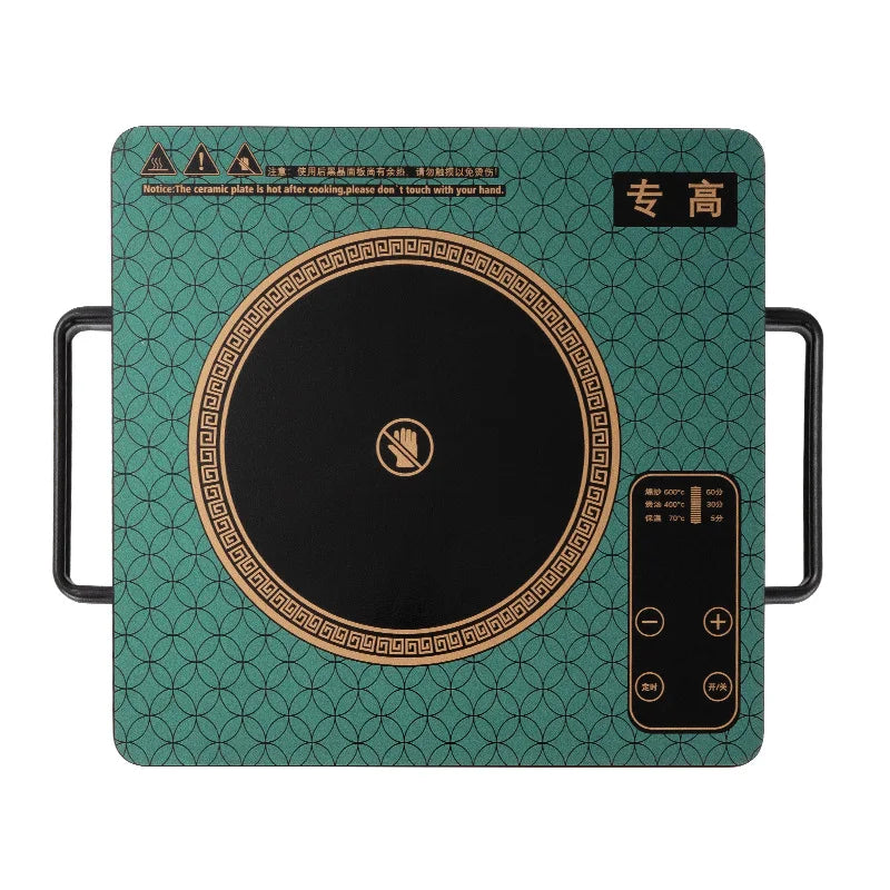 Household Electric Ceramic Stove Touch-type Commercial High-power 2200W Induction Cooker Light Wave Hot Pot Does Not Pick Pot