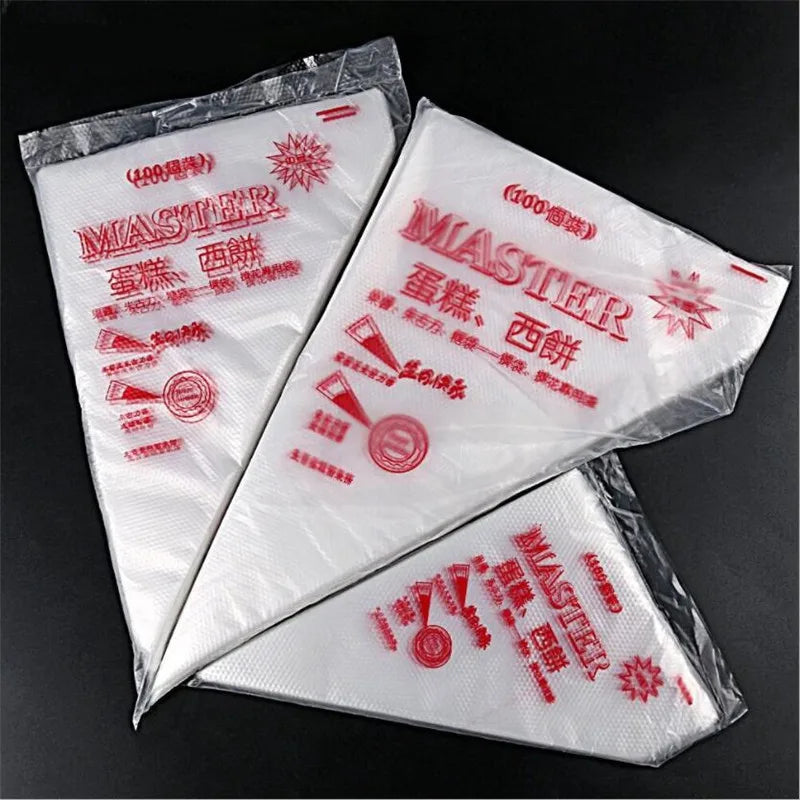 10Pcs Disposable Pastry Piping Bags Cake Decoration Kitchen Icing Nozzle Food Cup Baking Tools For