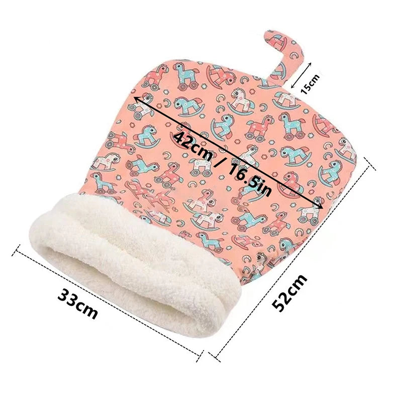 Warm Cat Sleeping Bag Soft Cat Bed Comfortable Tunnel Cat Nest Closed Pet House for Cats Lovely Cat Nest 2.5-7kg Cat Accessories