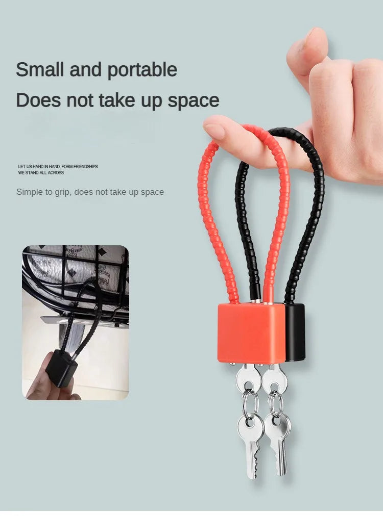 20/28/38cm Safety Anti-Theft Portable Hardened Outdoor Plastic Steel Cable Shot Padlock key Length Gun trigger Lock locker lcoks