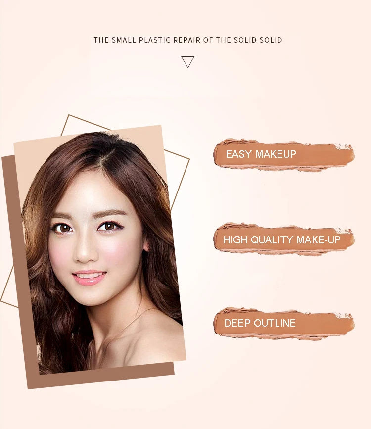 Double-head Face Foundation Concealer Pen Long Lasting Dark Circles Corrector Contour Pencil Concealers Stick Highlight Cosmetic
