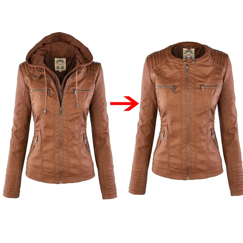 Women's Faux Leather Jacket
