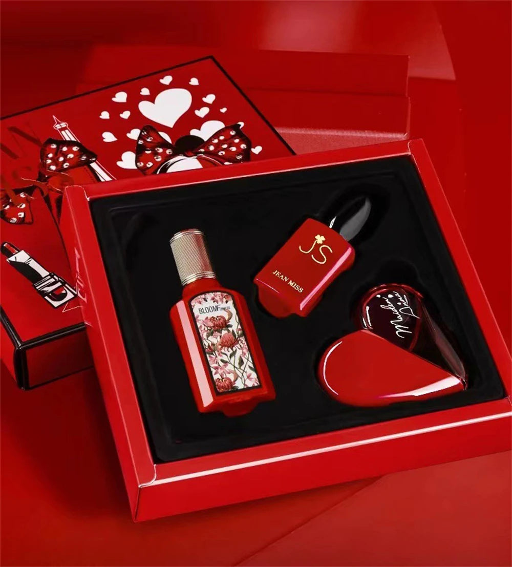 Brand Women Gift Box 110ml Three Piece Set Lasting Fragrance Perfume Floral Scent Pheromone Eau De Parfum Cologne Aromatic Water