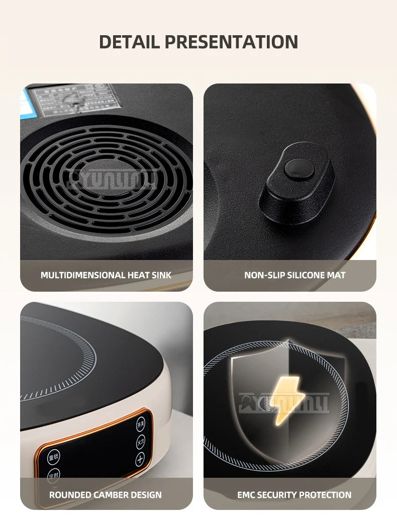 Smart Induction Cooker 3500W Electric Heating Furnace Water Boiler Cooking Plate Fogao