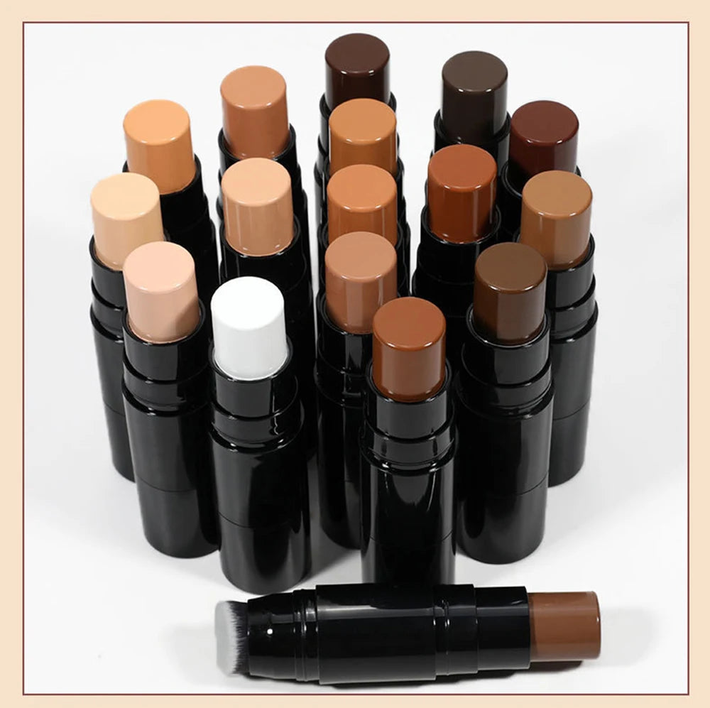 Double-headed Concealer Stick Private Label 2in1 Repairing Brightens Skin Tone Waterproof Sweatproof Trimming Face Makeup Custom